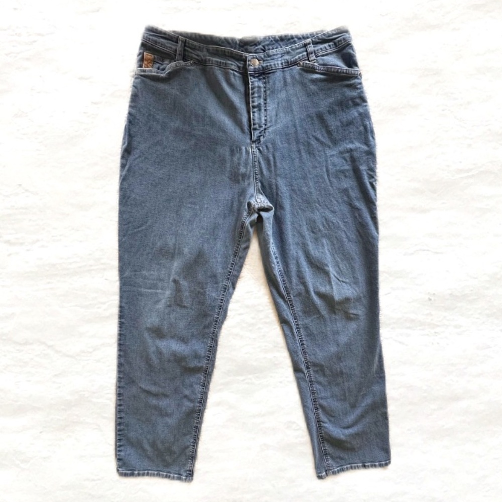 J. Jill Out of the Blue Straight Leg Denim Blue Jeans Size 16